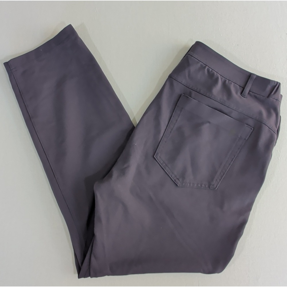 Public Rec All Day Every Day Pants Mens Charcoal Gray Stretch Tapered 37x28.5